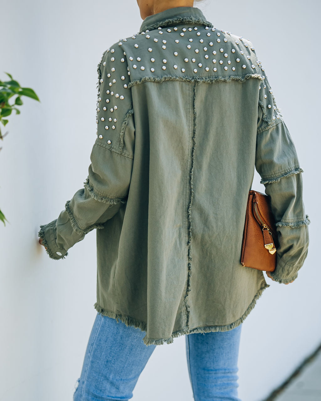 Henders Cotton Studded Utility Jacket
