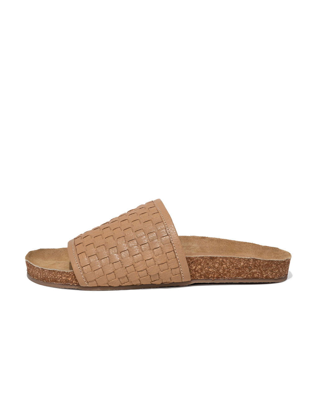 Zoelle Woven Faux Leather Slide Sandal - Natural - FINAL SALE
