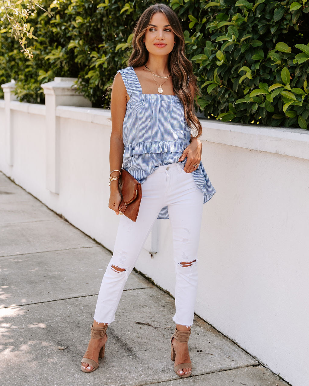 Colly Tiered Striped Babydoll Top - FINAL SALE