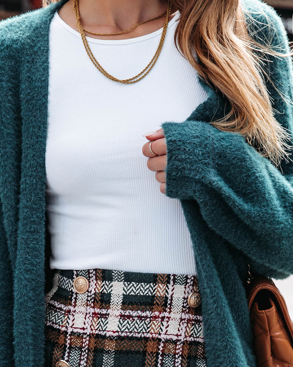 Fireplace Snuggles Knit Cardigan - Pine