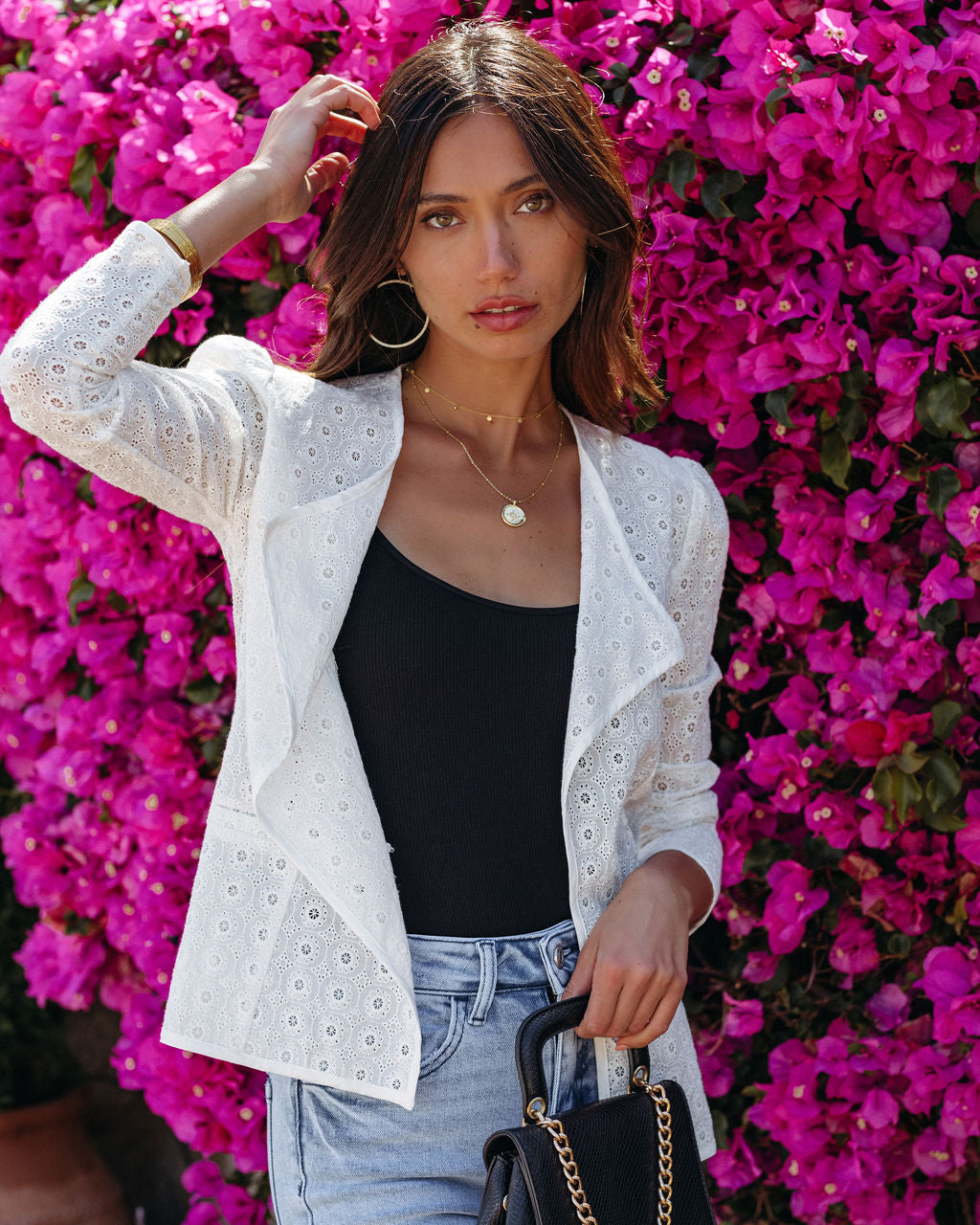 Vincent Cotton Eyelet Jacket - FINAL SALE