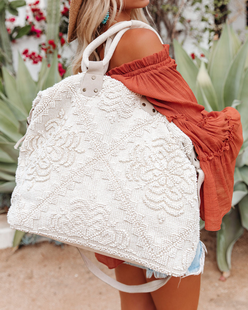 Sequoia Embellished Weekender Bag - Natural
