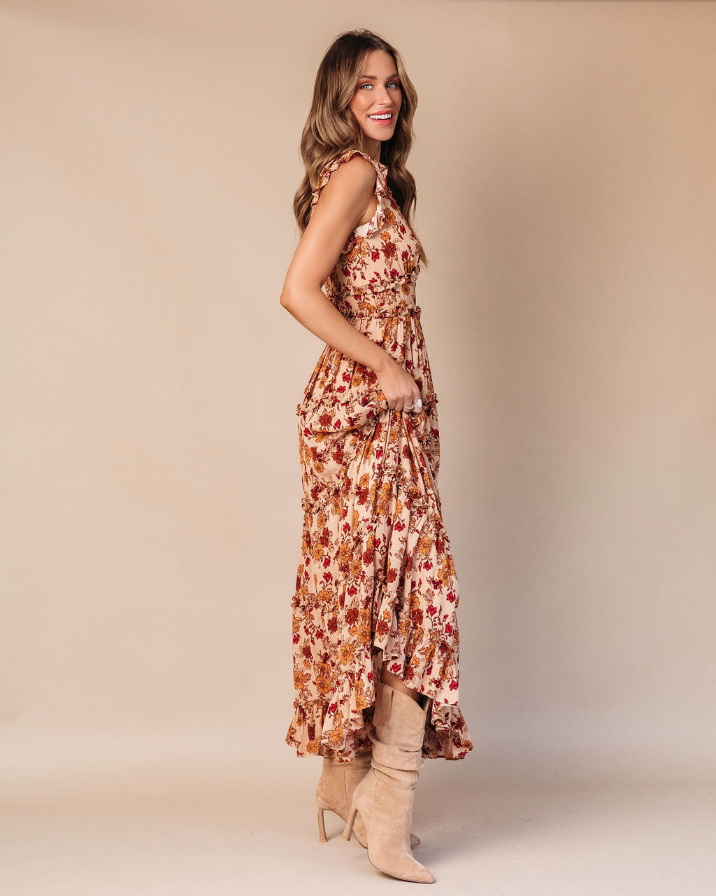 Aurelia Floral Tiered Maxi Dress