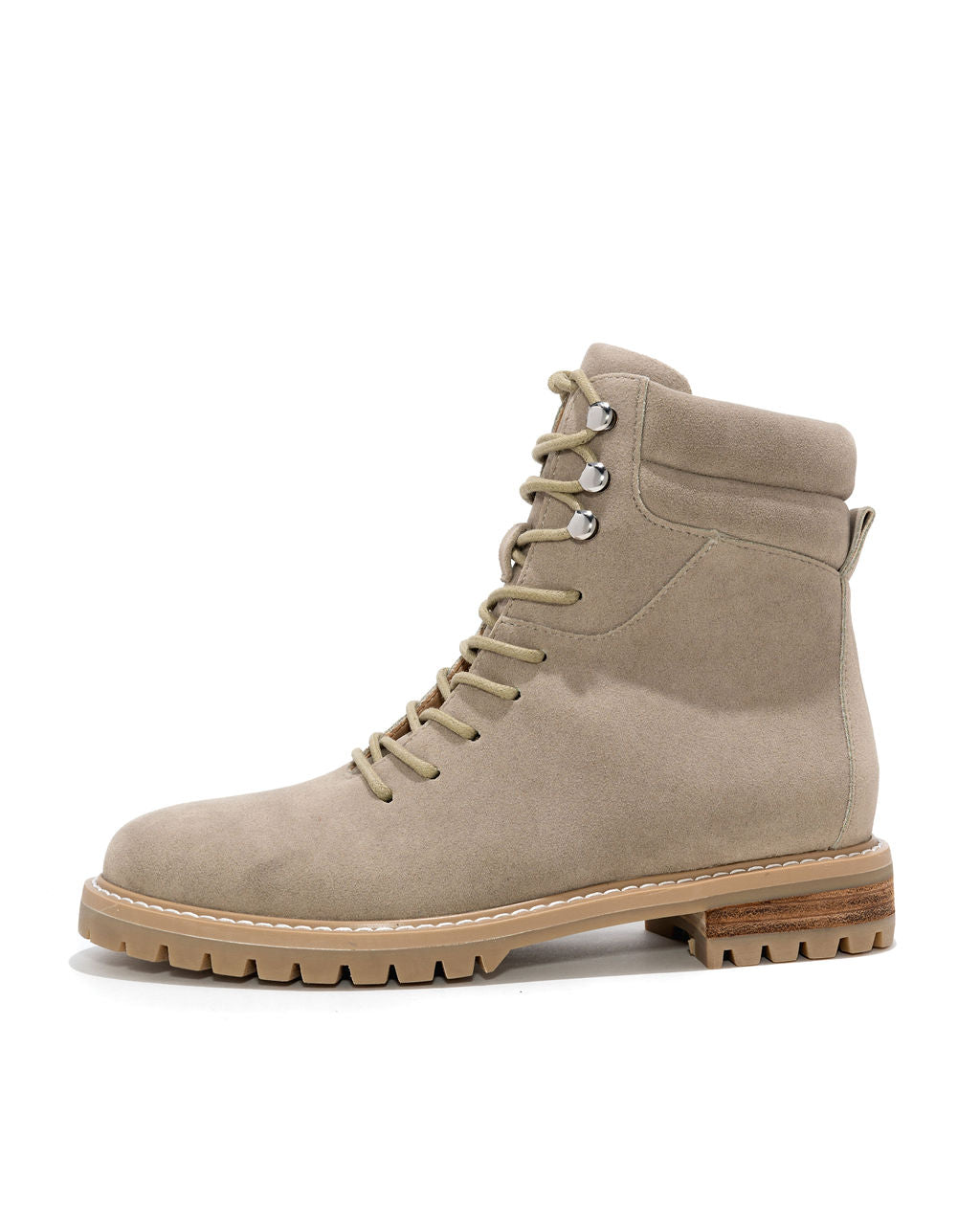 Giselle Faux Suede Lace Up Boot