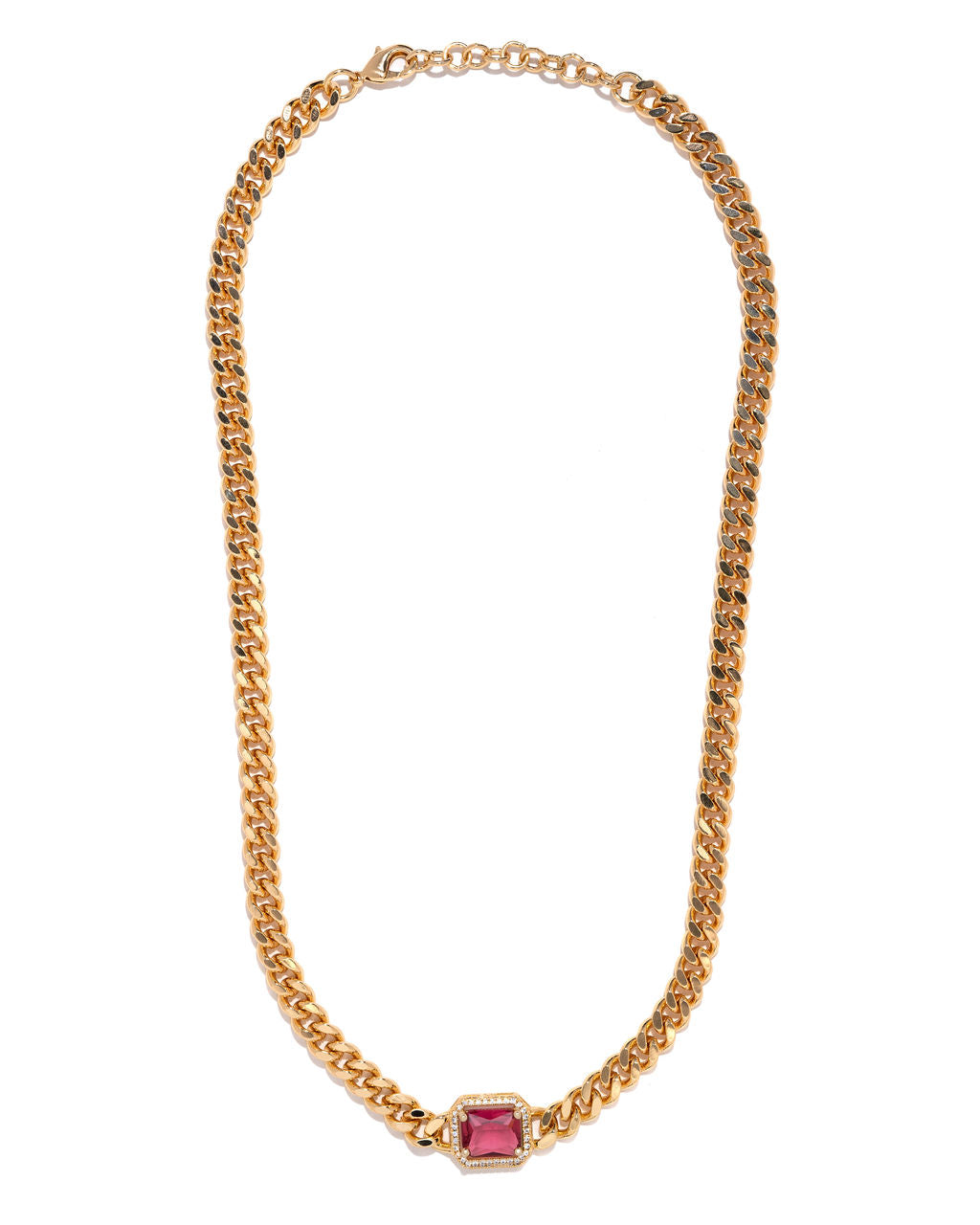 Jules Chain Necklace - Ruby