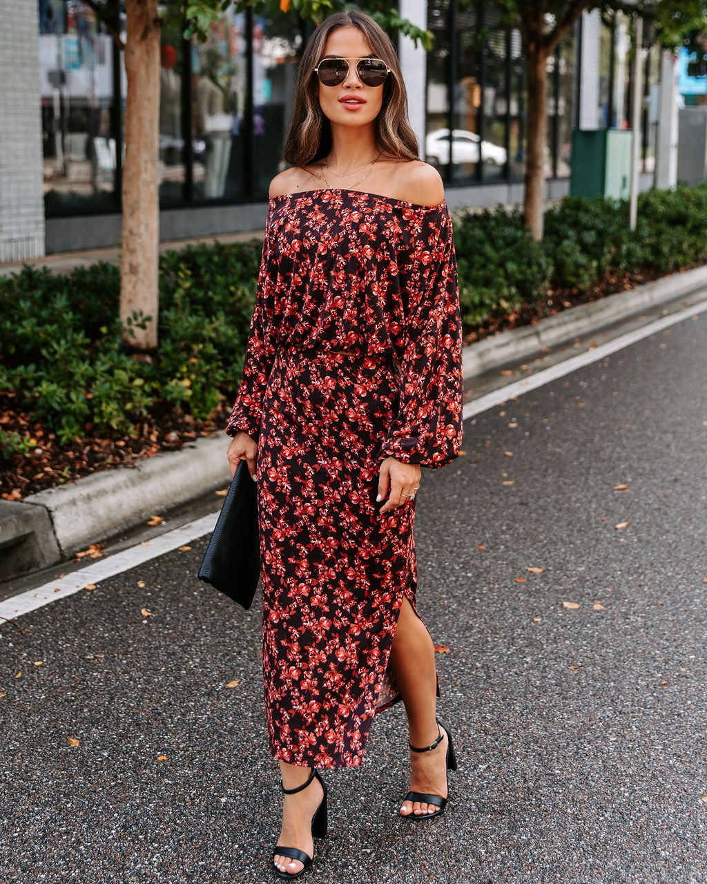 Esmeralda Floral Off The Shoulder Top - FINAL SALE