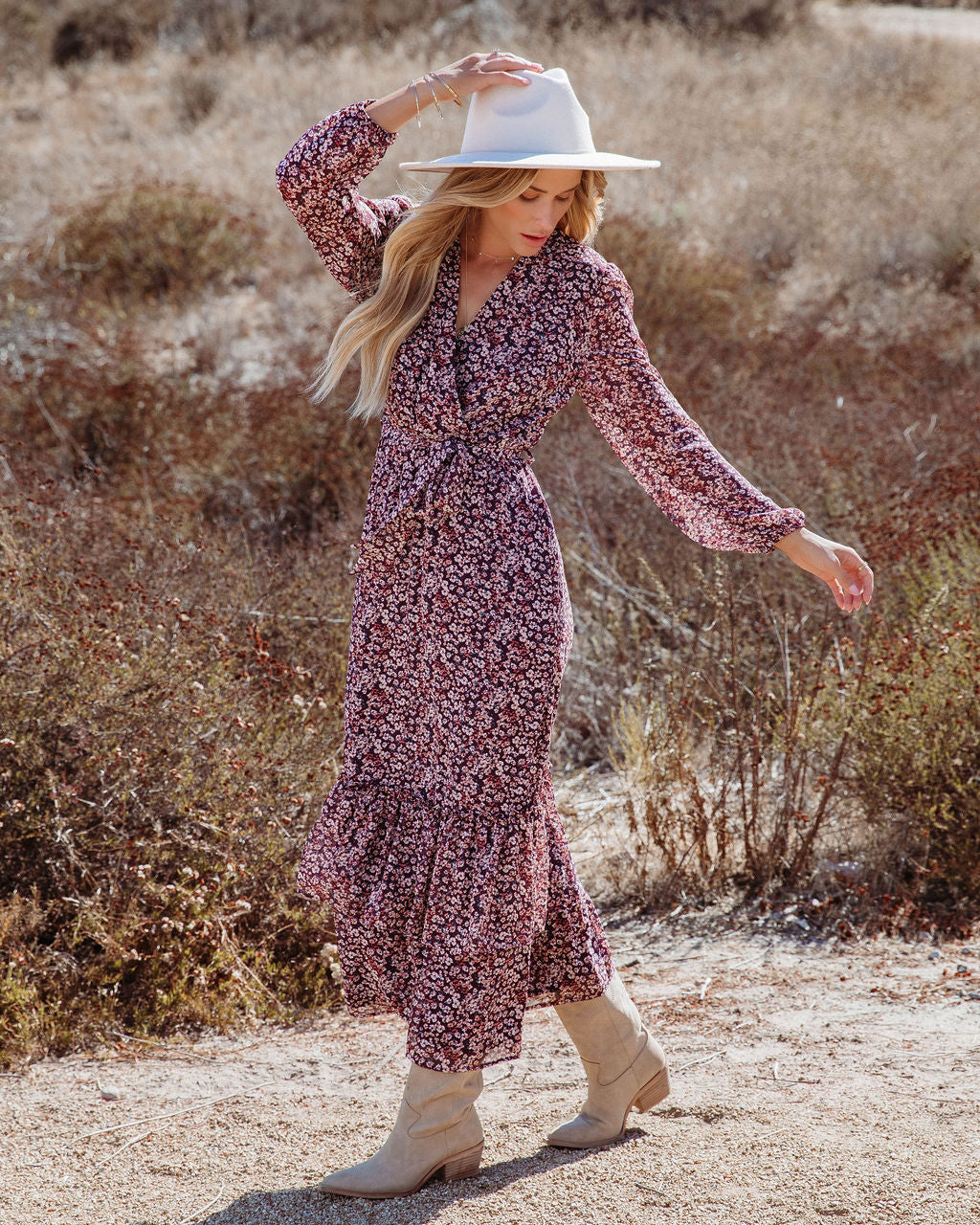 Falling In Love Floral Tiered Maxi Dress