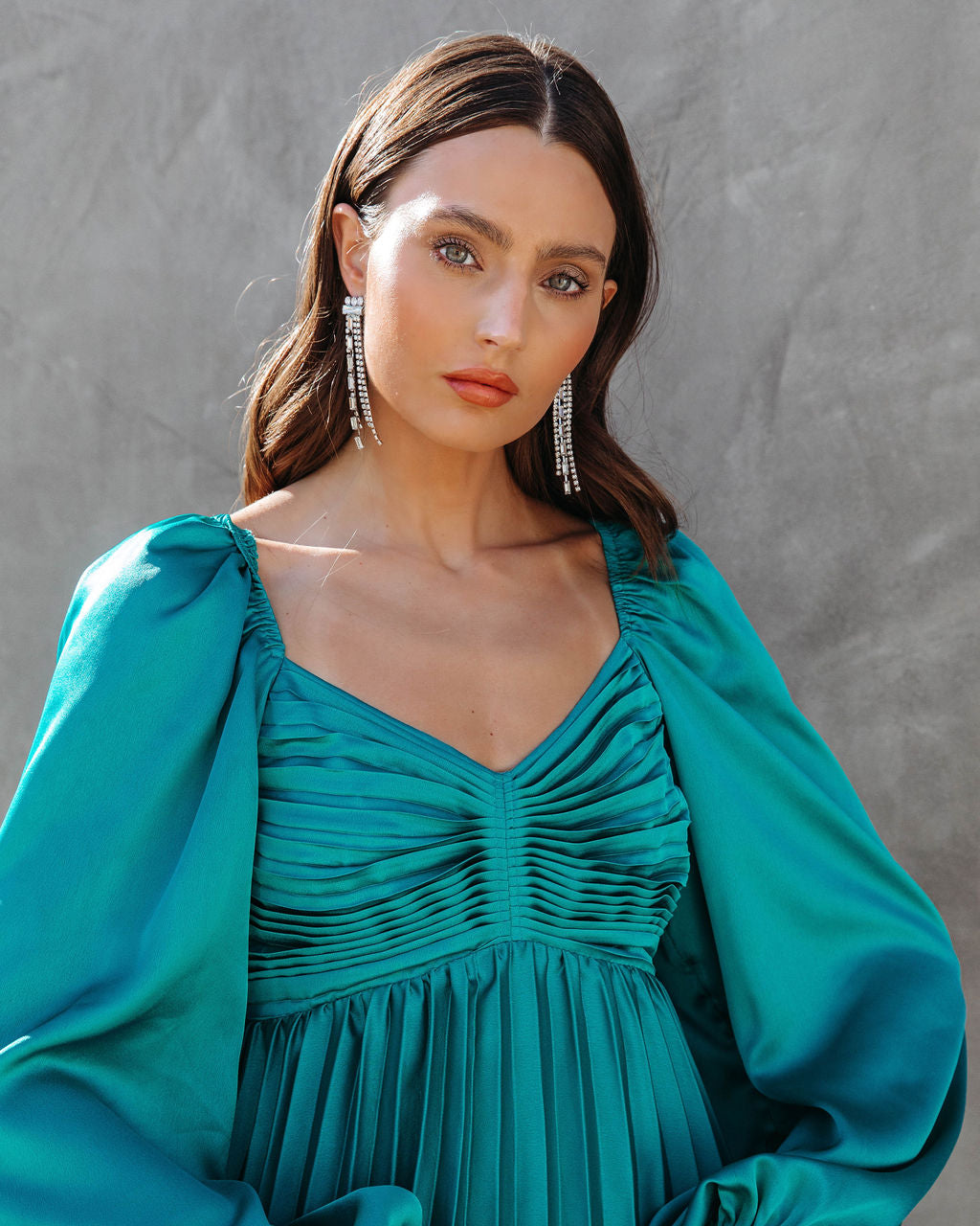 Magical Dreams Crystal Fringe Drop Earrings - Silver