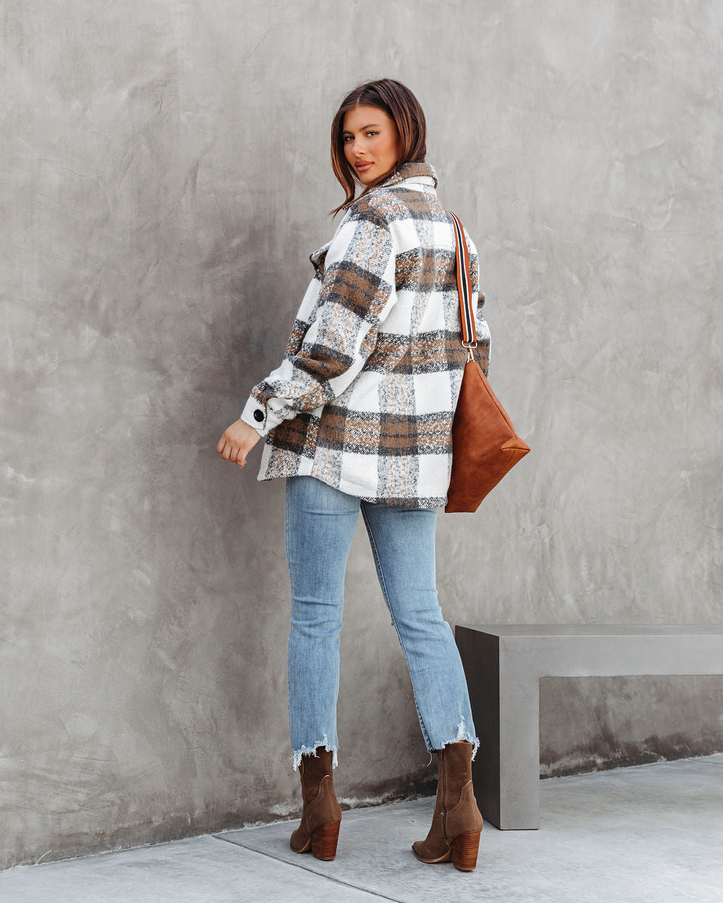 Chester Pocketed Plaid Jacket