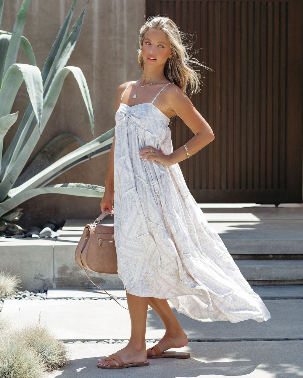 Vicario Tiered Midi Dress - FINAL SALE