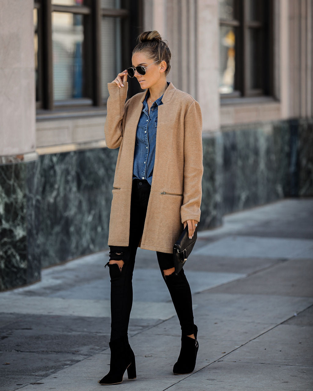 PREORDER - Catalog Pocketed Coat - Camel