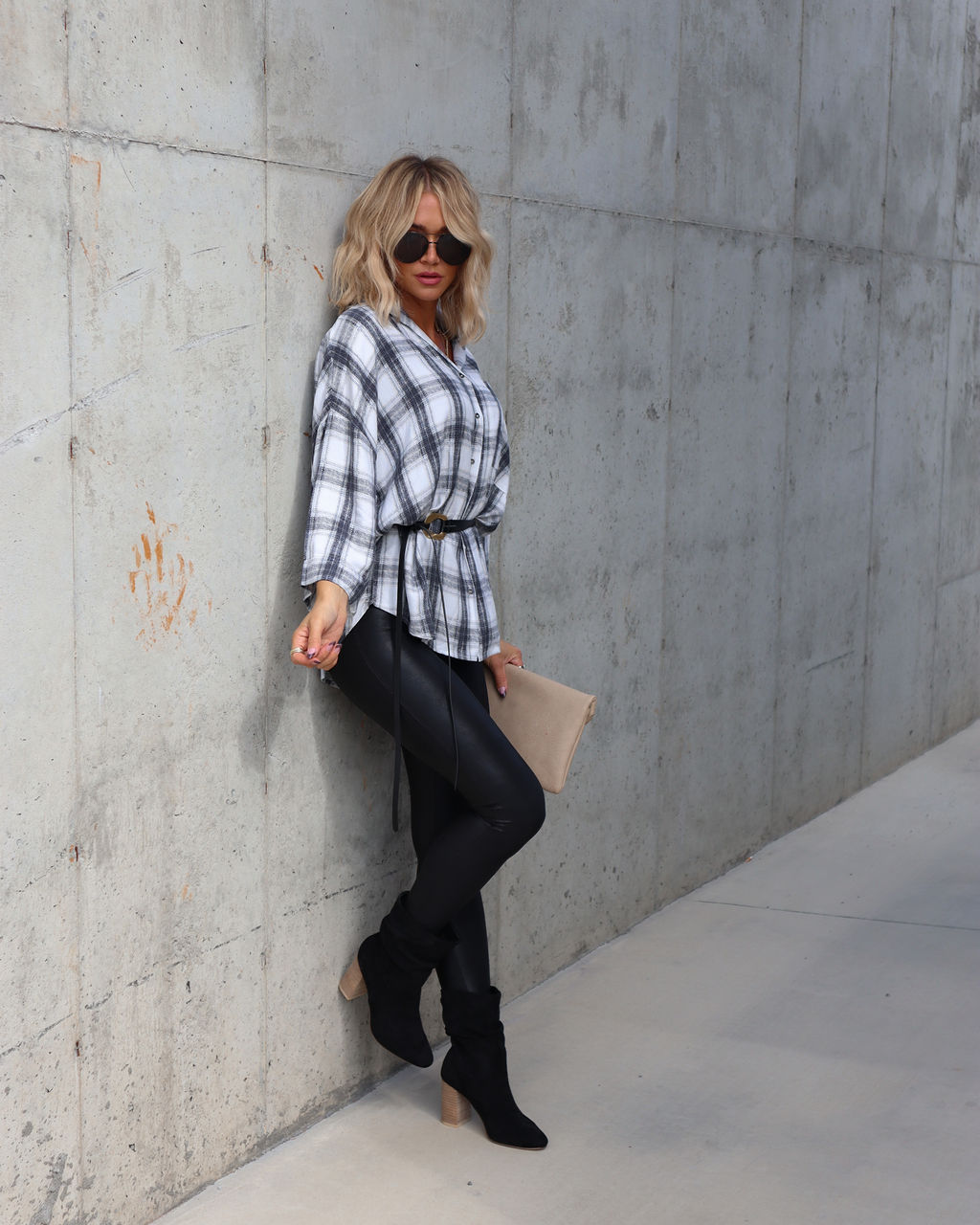 Kelsey Plaid Button Down Top