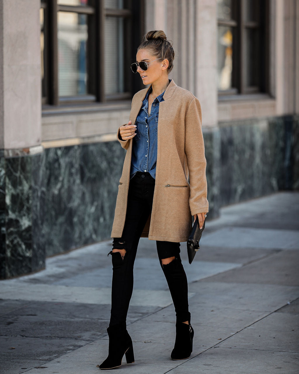 PREORDER - Catalog Pocketed Coat - Camel