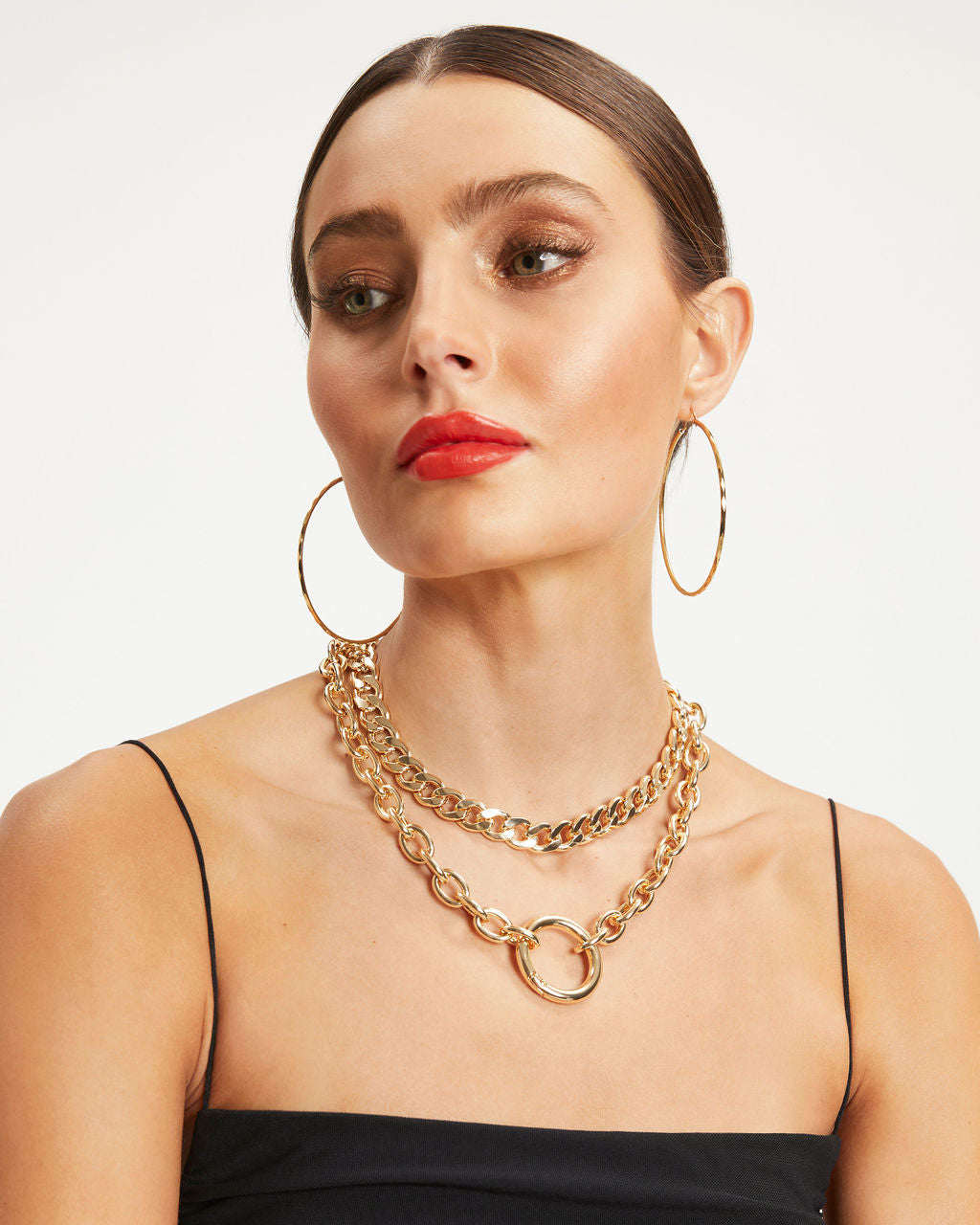 Rhonda Layered Chain Necklace - Gold