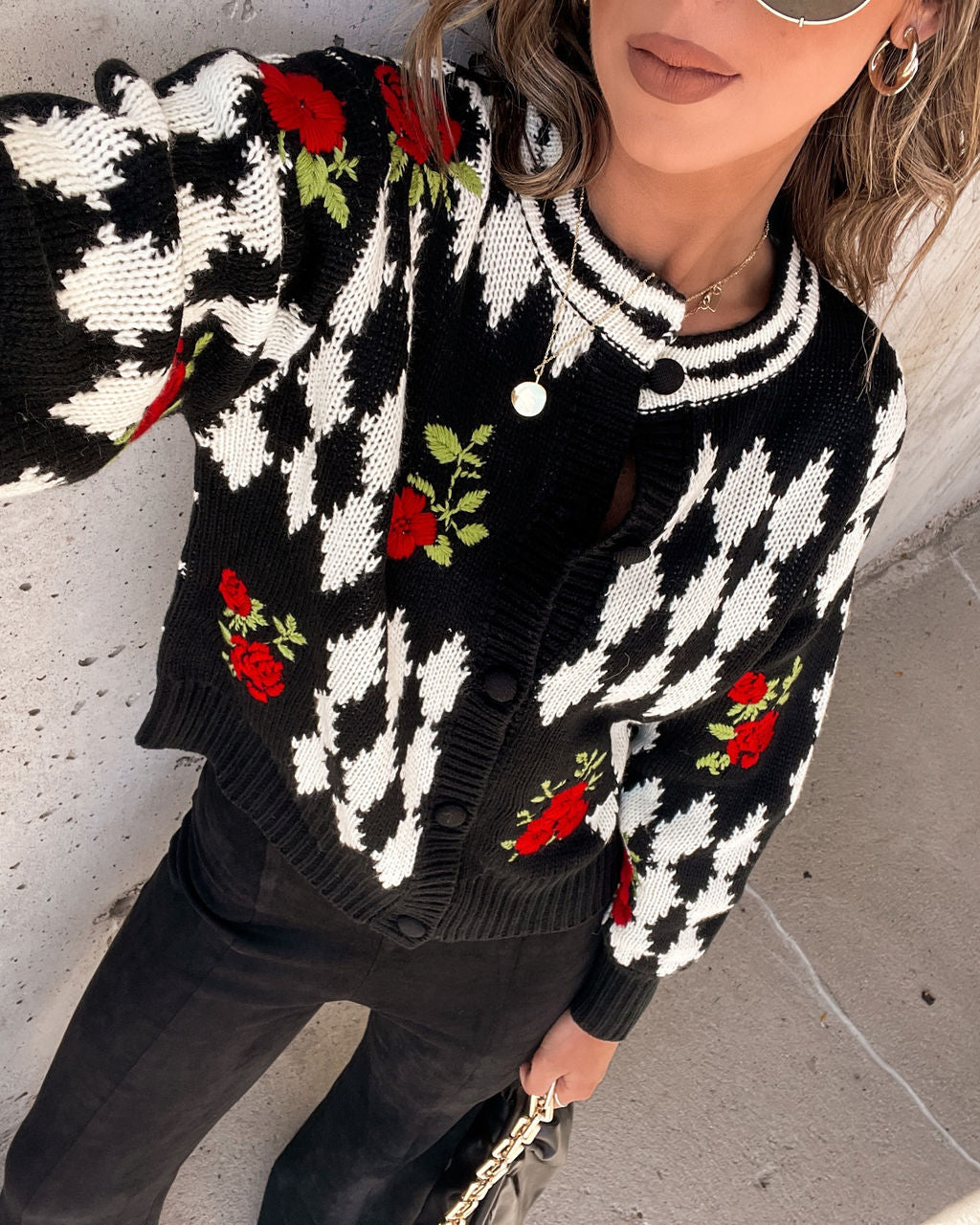 Alice Knit Printed Cardigan