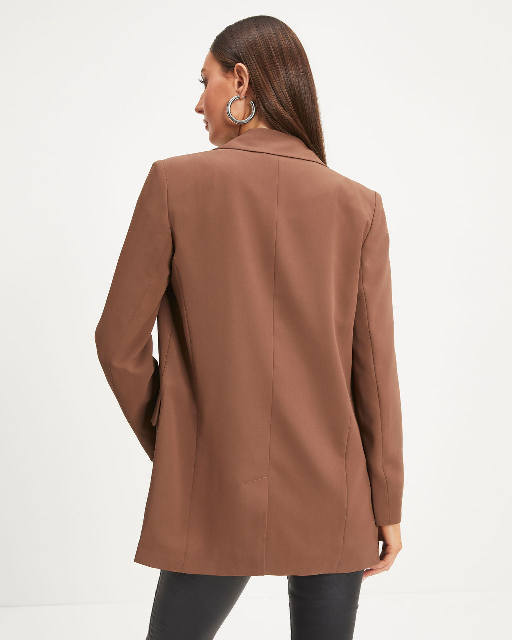 Start Of Something New Pocketed Blazer - Mocha