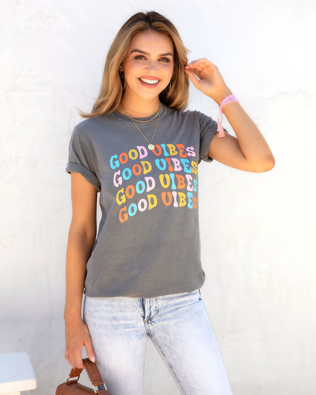 Karma Fringe Stack Bracelet - Pink - FINAL SALE