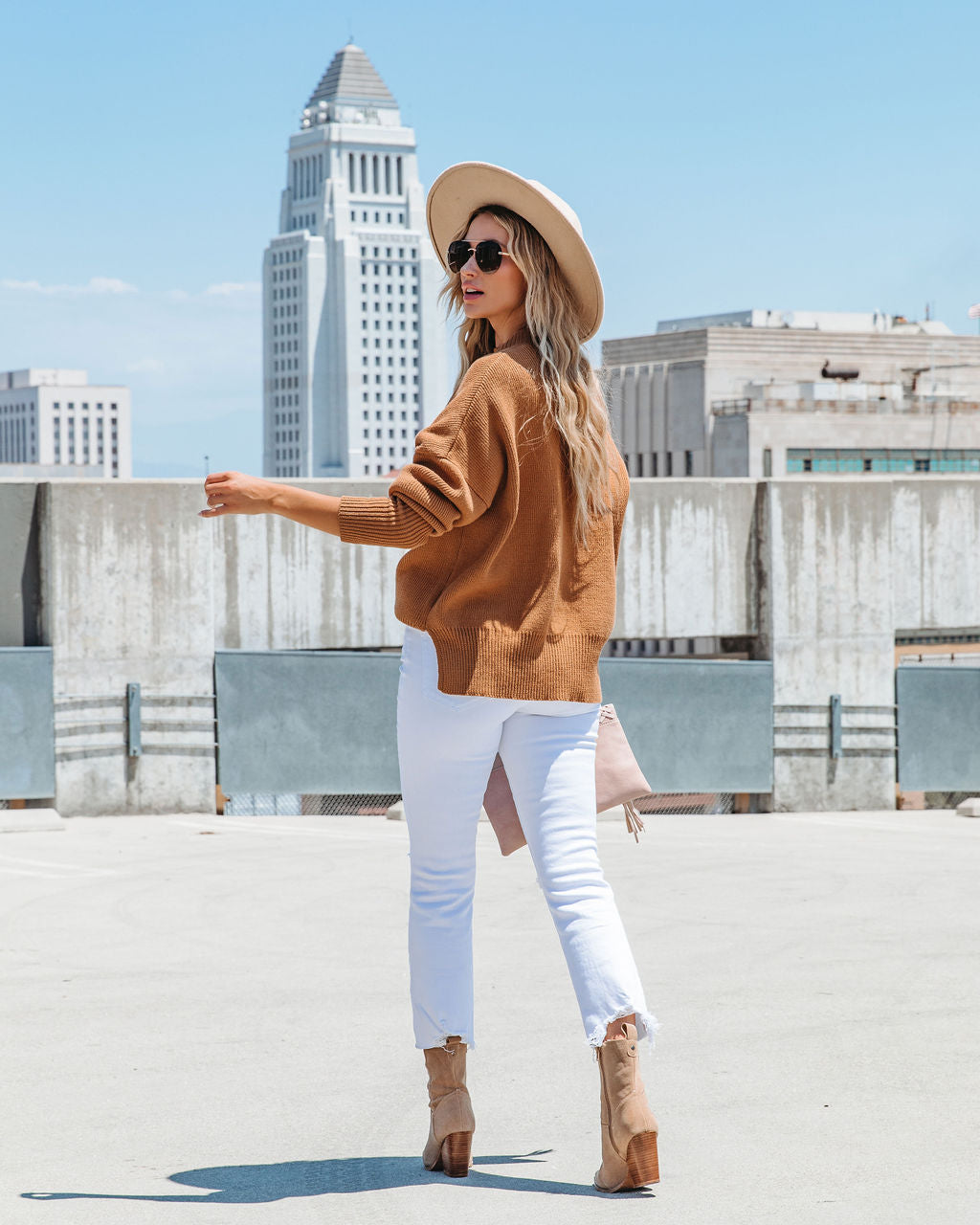 Cure My Curiosity Cotton Blend Sweater - Toffee - SALE