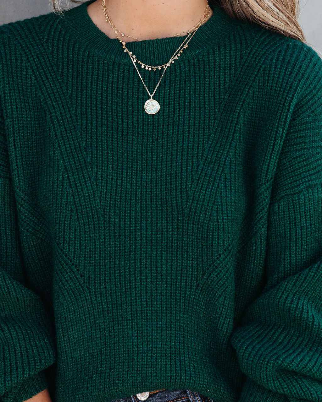 Taytum Knit Pullover Sweater - Pine