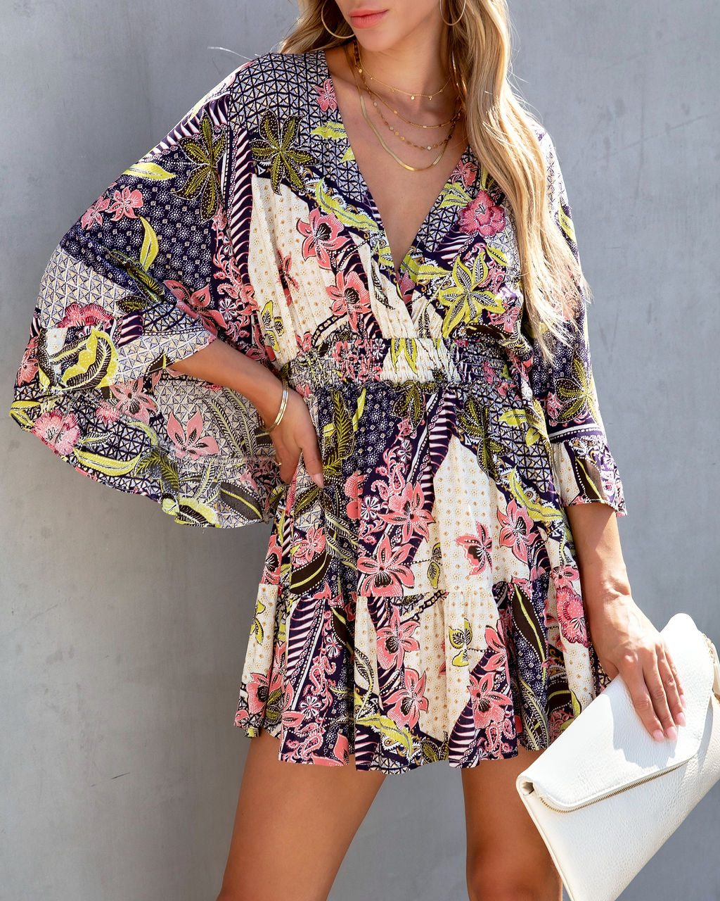 Last Minute Printed Mini Dress - FINAL SALE