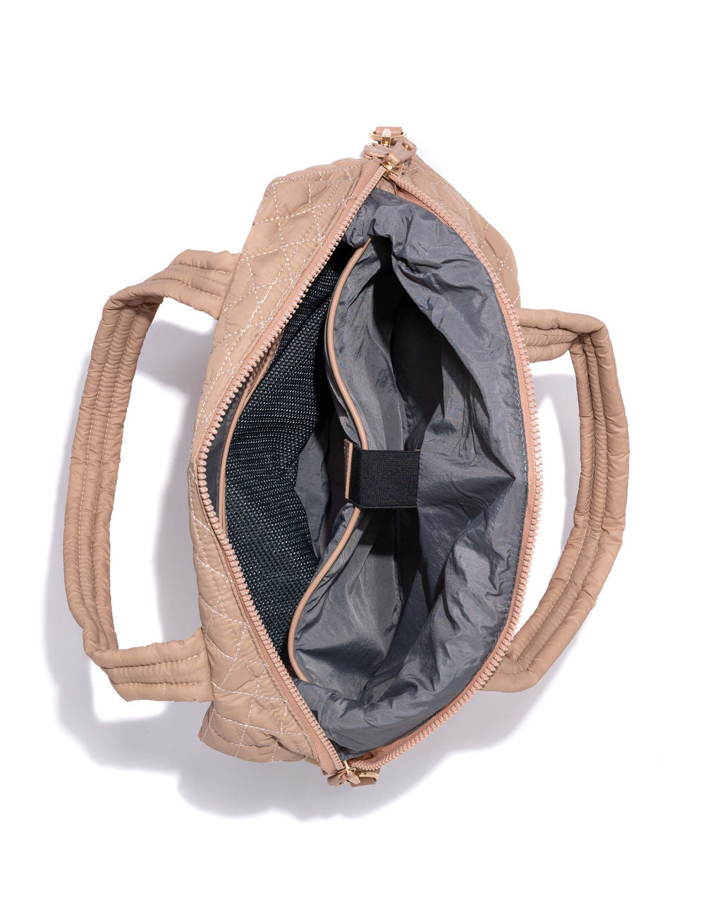 Wanderlust Quilted Weekender Bag - Nude