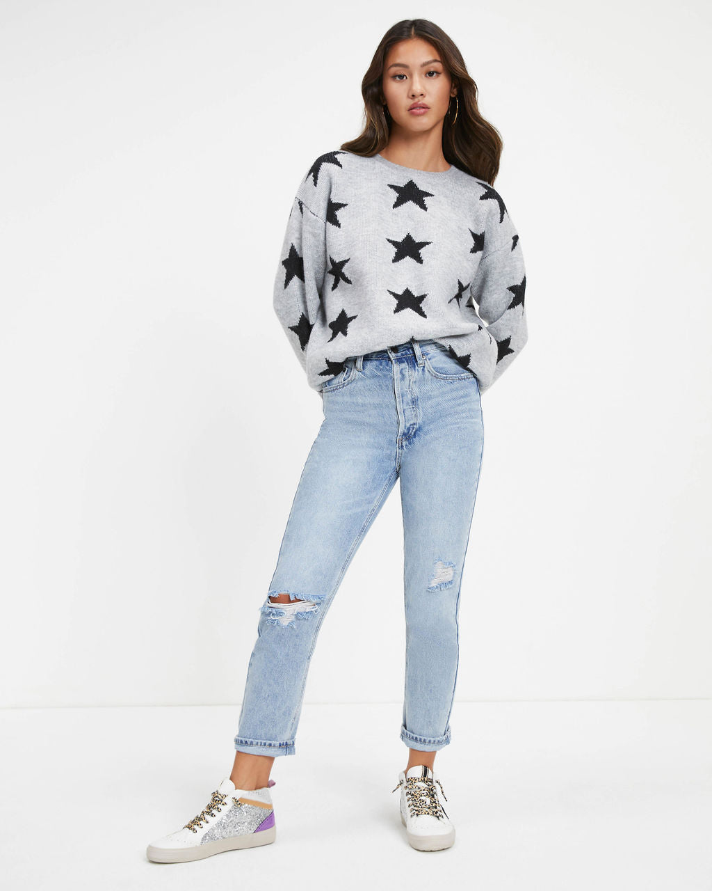 Aim For The Stars Knit Pullover Sweater