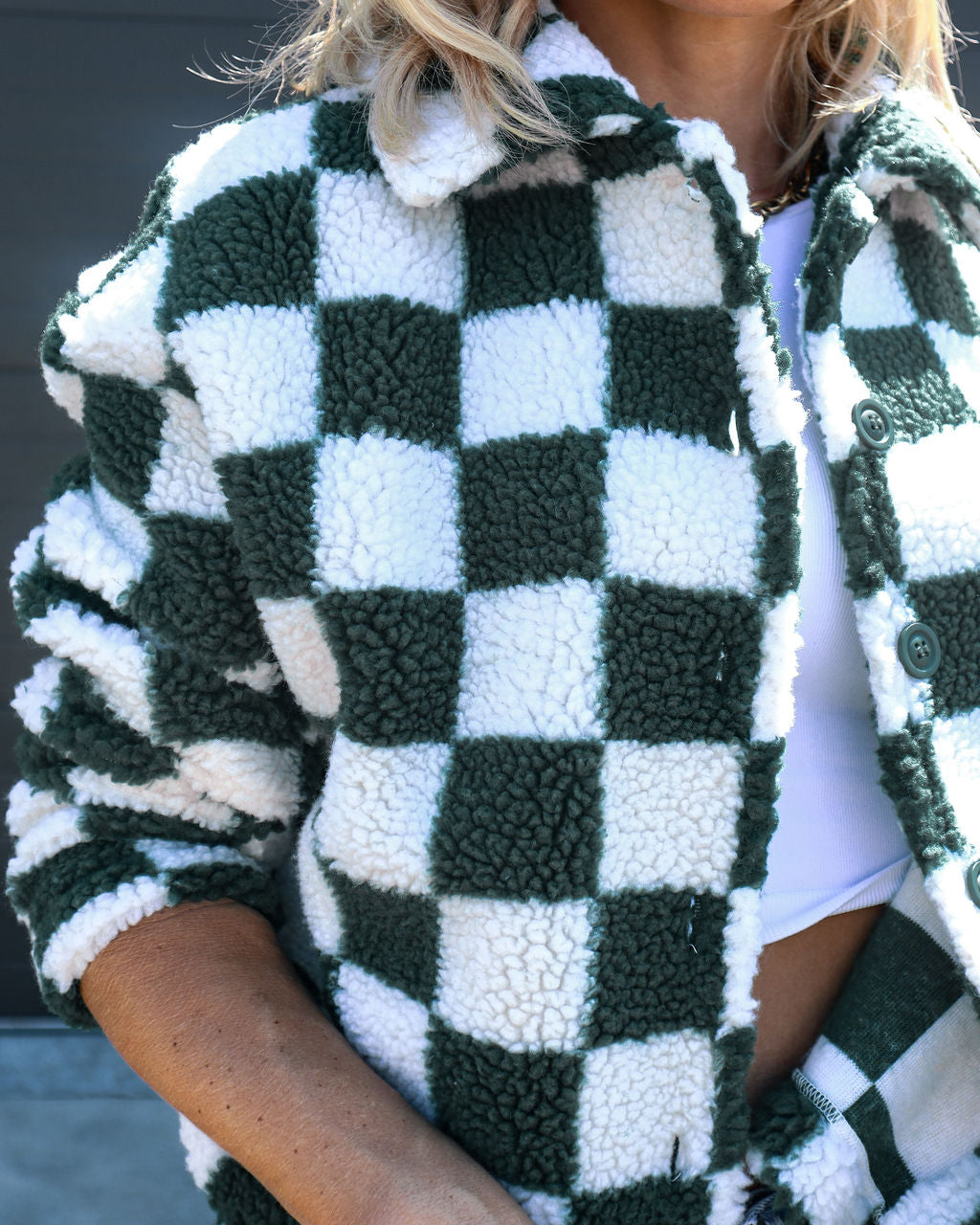 So Fresh Checkered Sherpa Jacket