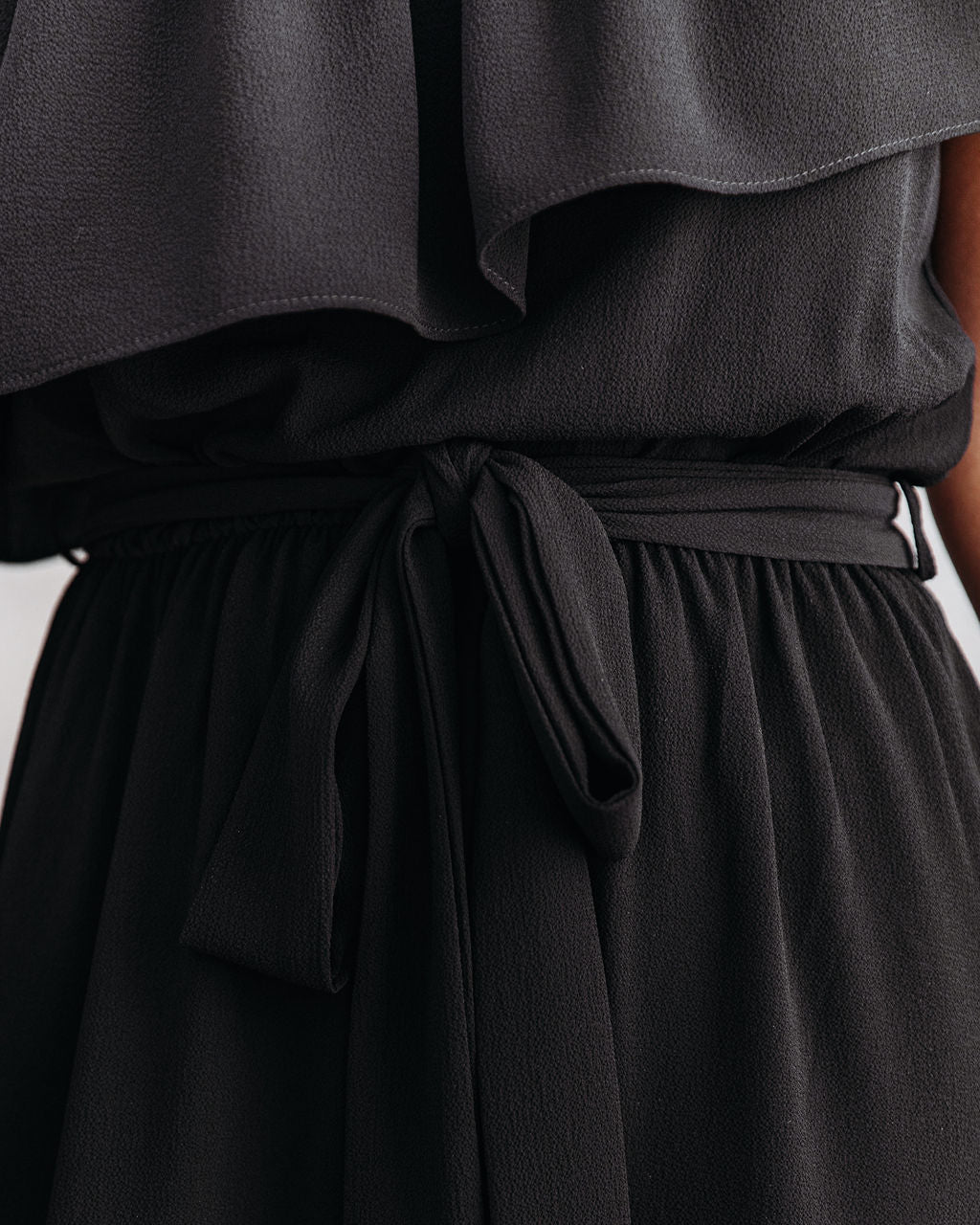 Fall In Love One Shoulder Maxi Dress - Black