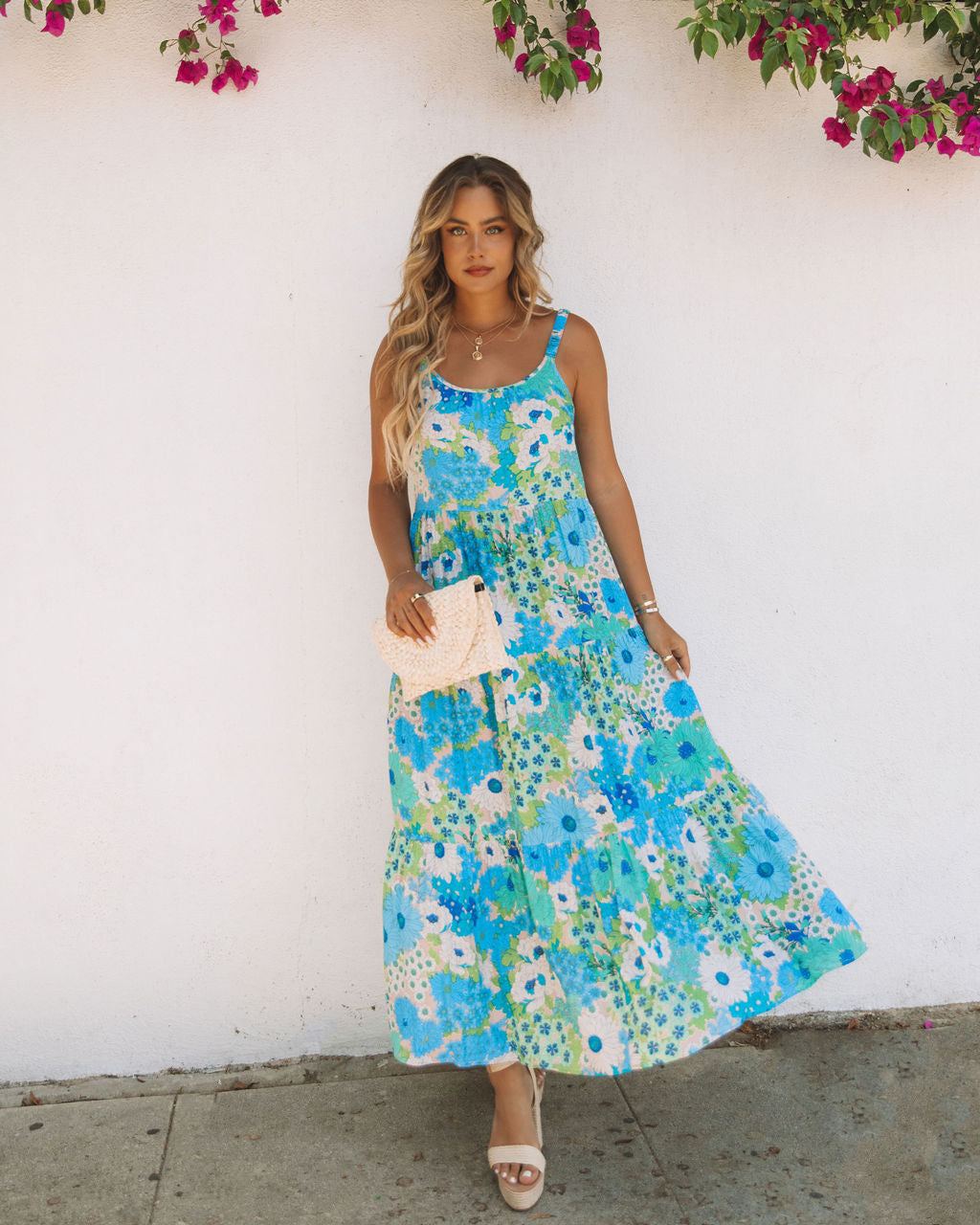 Floral Serenity Pocketed Maxi Dress - FINAL SALE