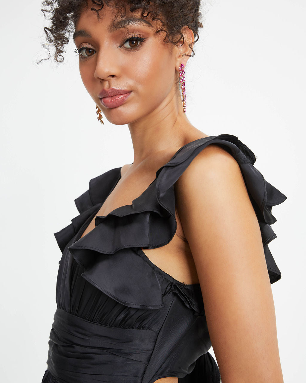 Andrea Drop Earrings - Fuchsia