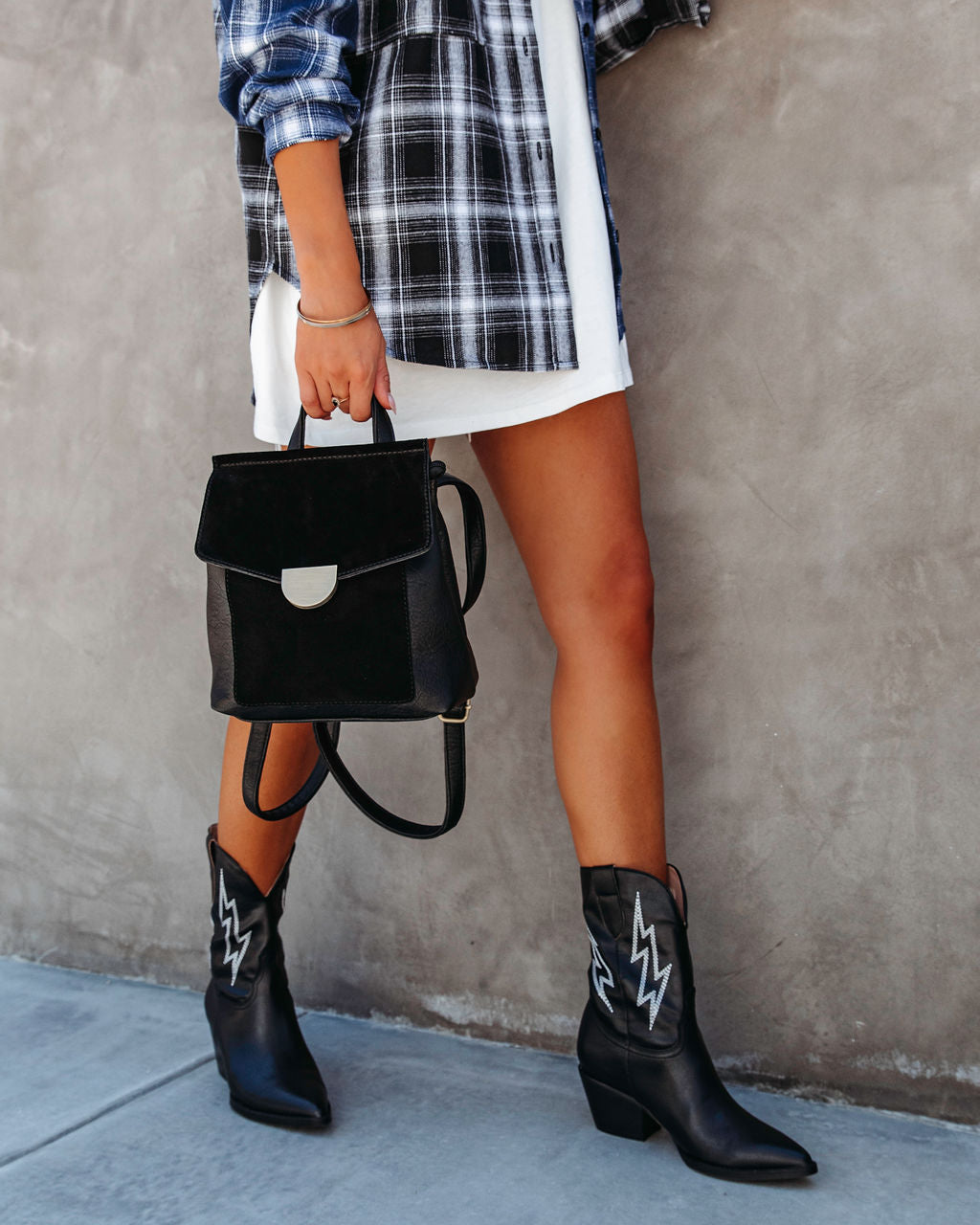 Claudette Crossbody Backpack - Black - SALE