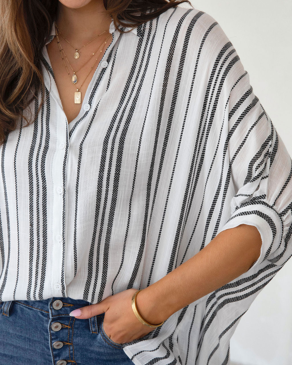 Michelle Lightweight High Low Top - FINAL SALE