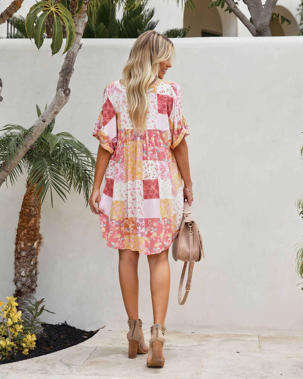 Milford Pocketed Patchwork Babydoll Dress - FINAL SALE