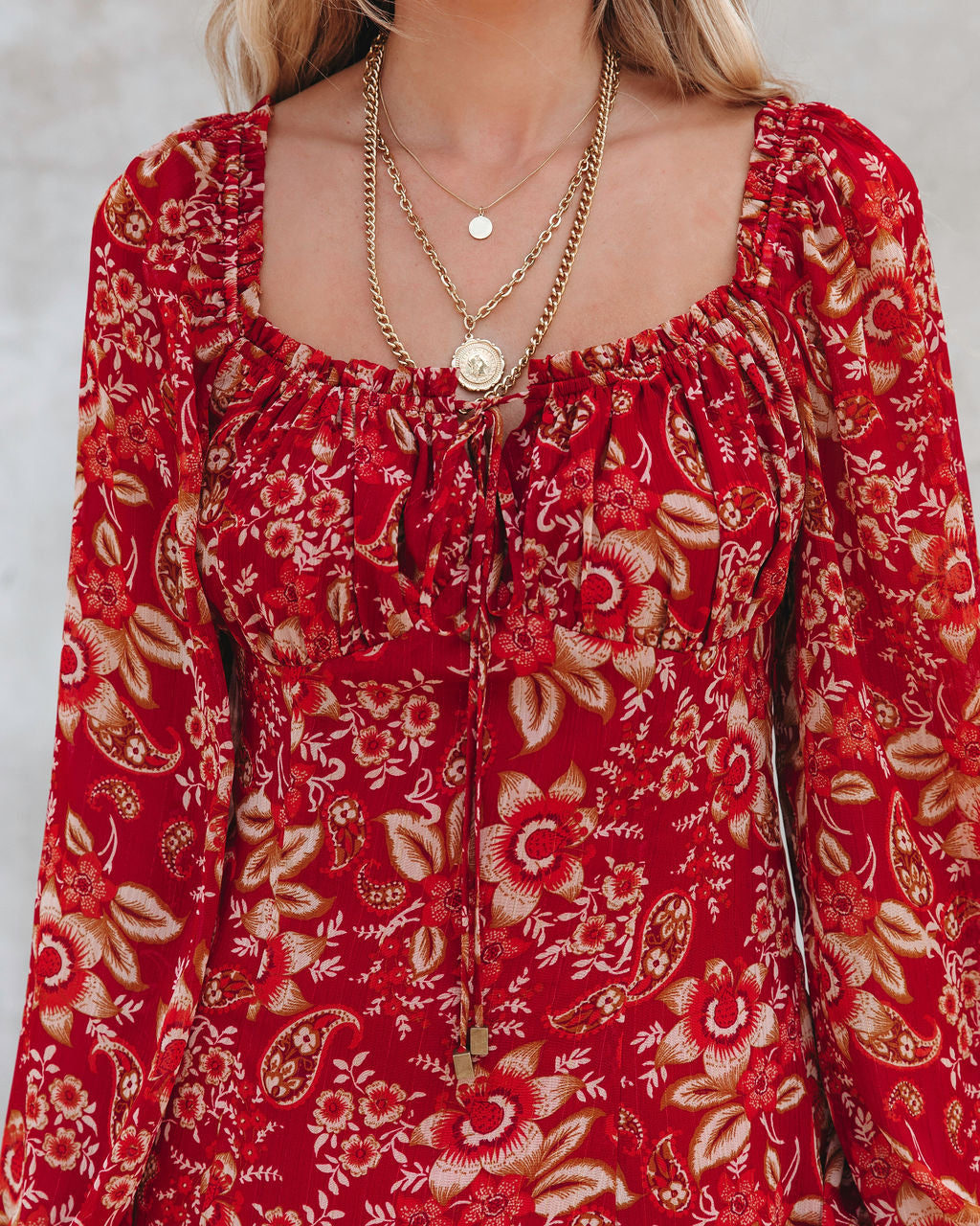 Falling For You Floral Chiffon Mini Dress - FINAL SALE