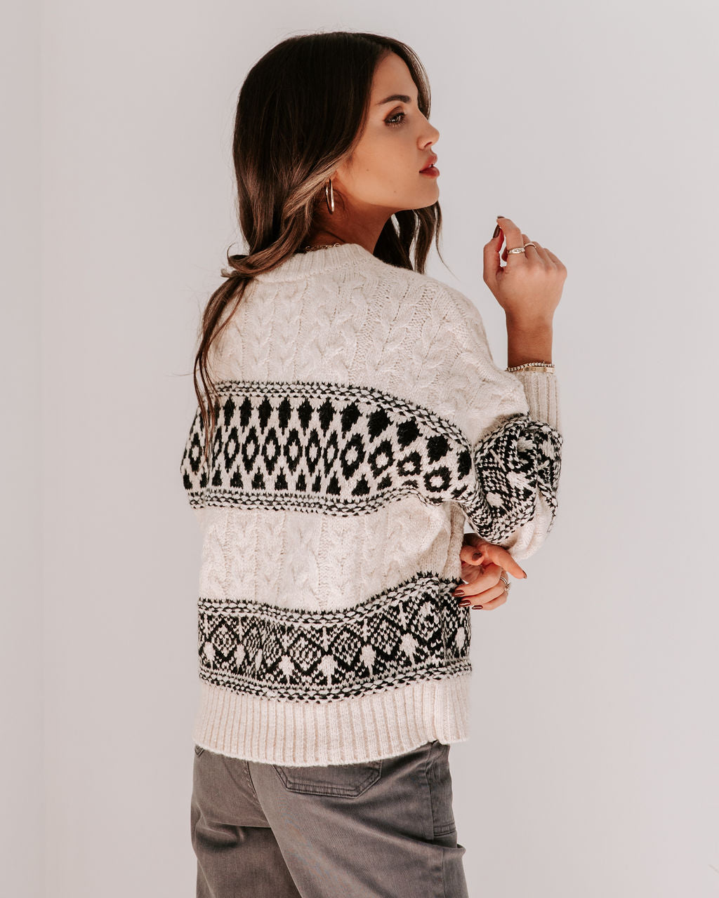 Sierra Nevada Cable Knit Pullover Sweater