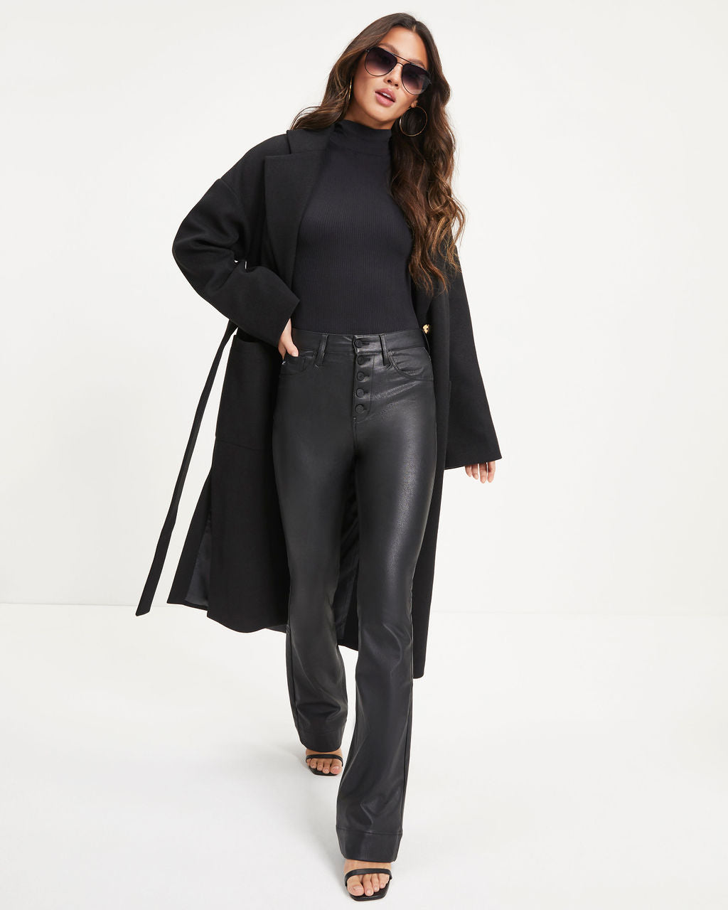 Great Expectations Pocketed Coat - Black