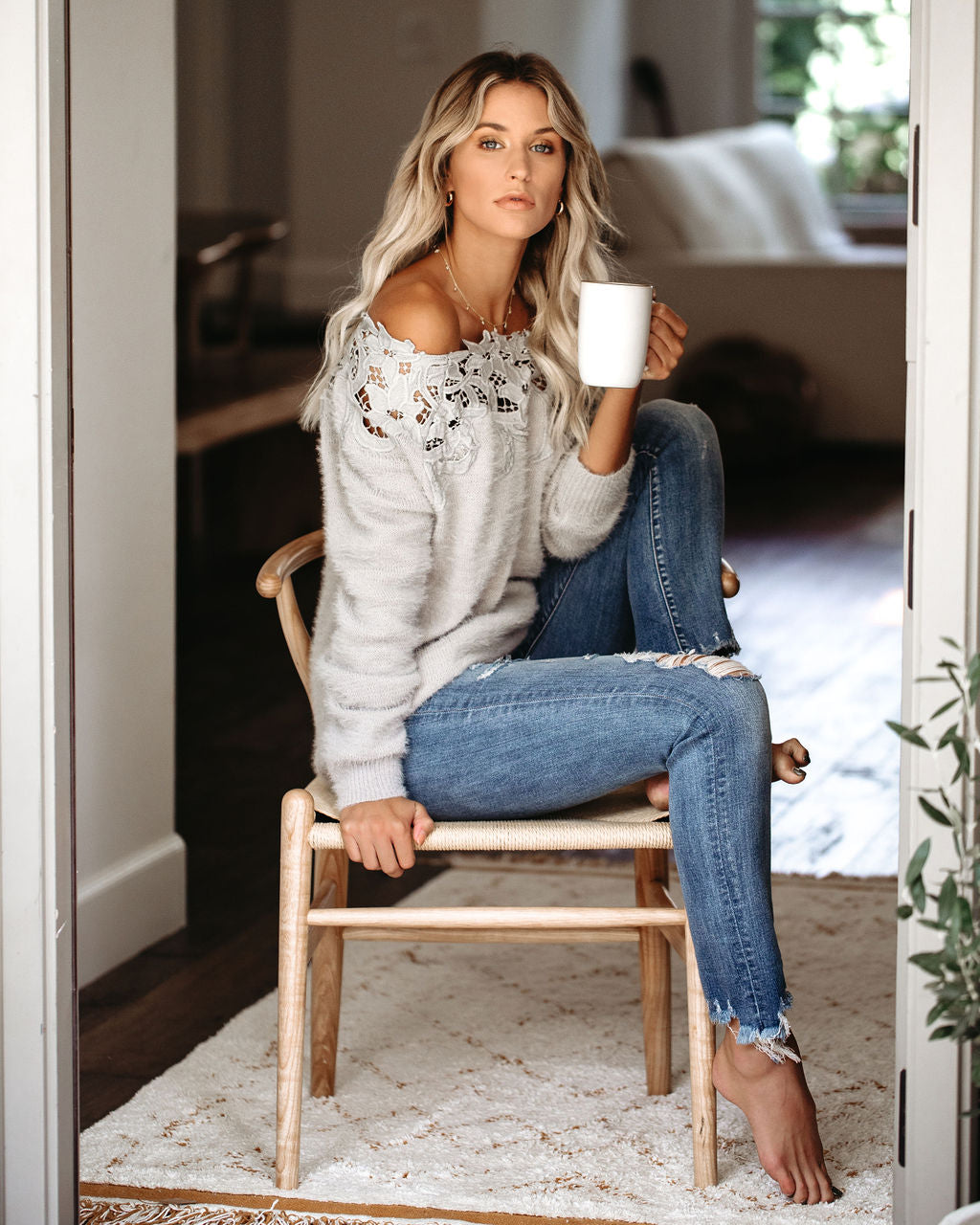 Sincerely Yours Knit Sweater - Grey