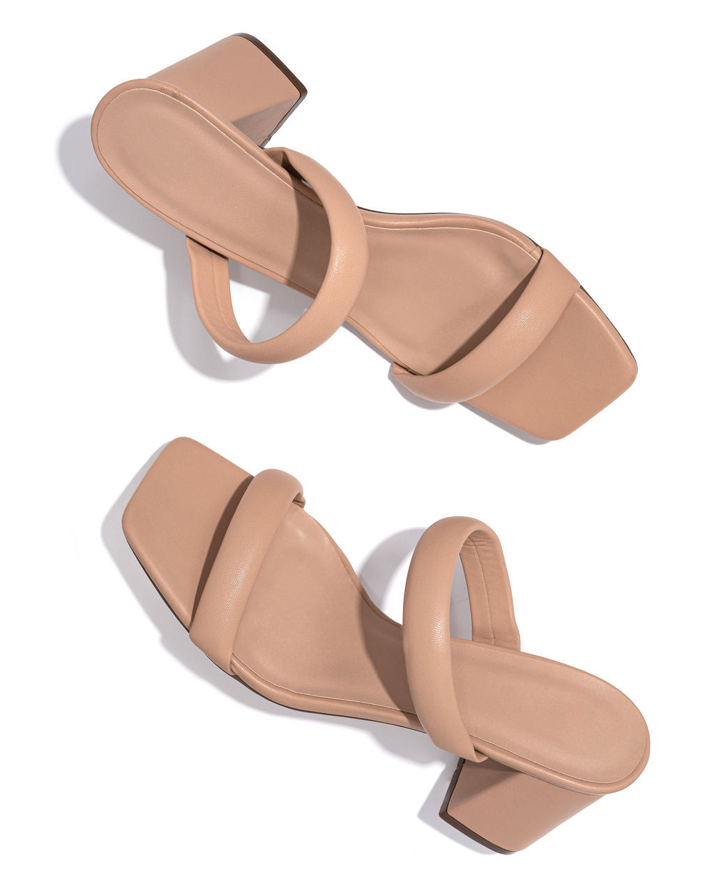 Schena Square Toe Heeled Sandal - Nude - FINAL SALE