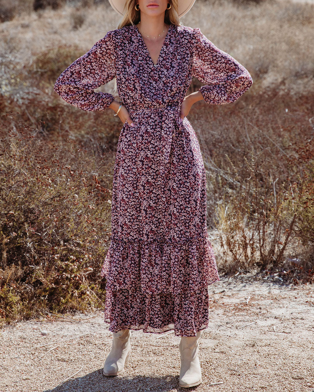 Falling In Love Floral Tiered Maxi Dress