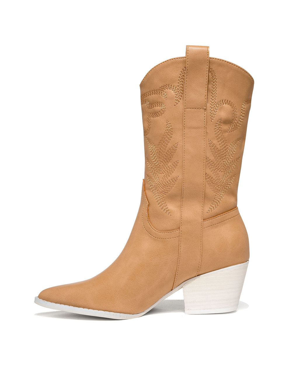 Sephira Heeled Western Boot - Tan