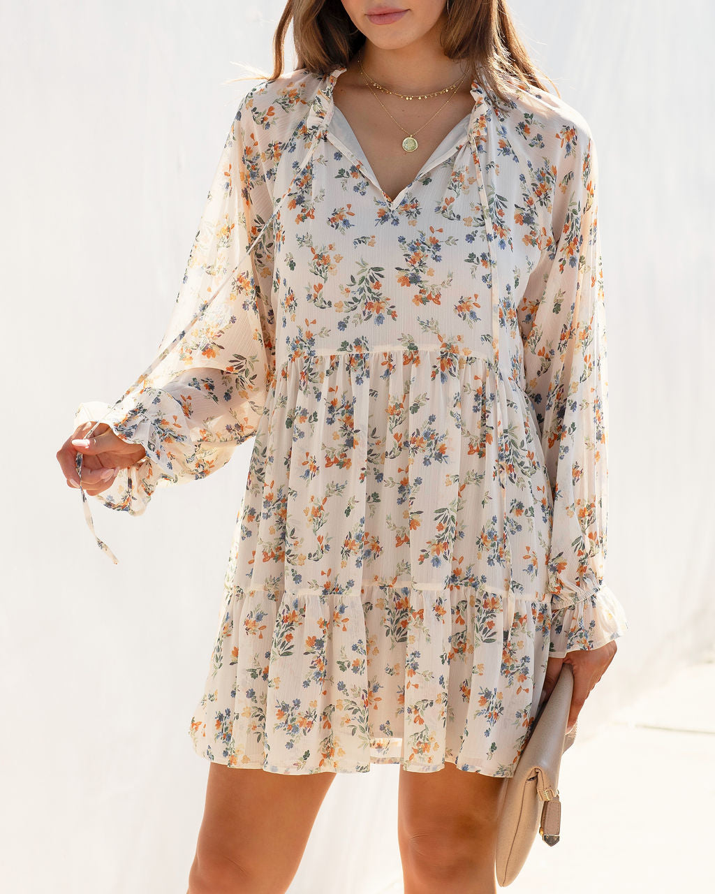 Eternal Bloom Floral Tiered Babydoll Dress - FINAL SALE