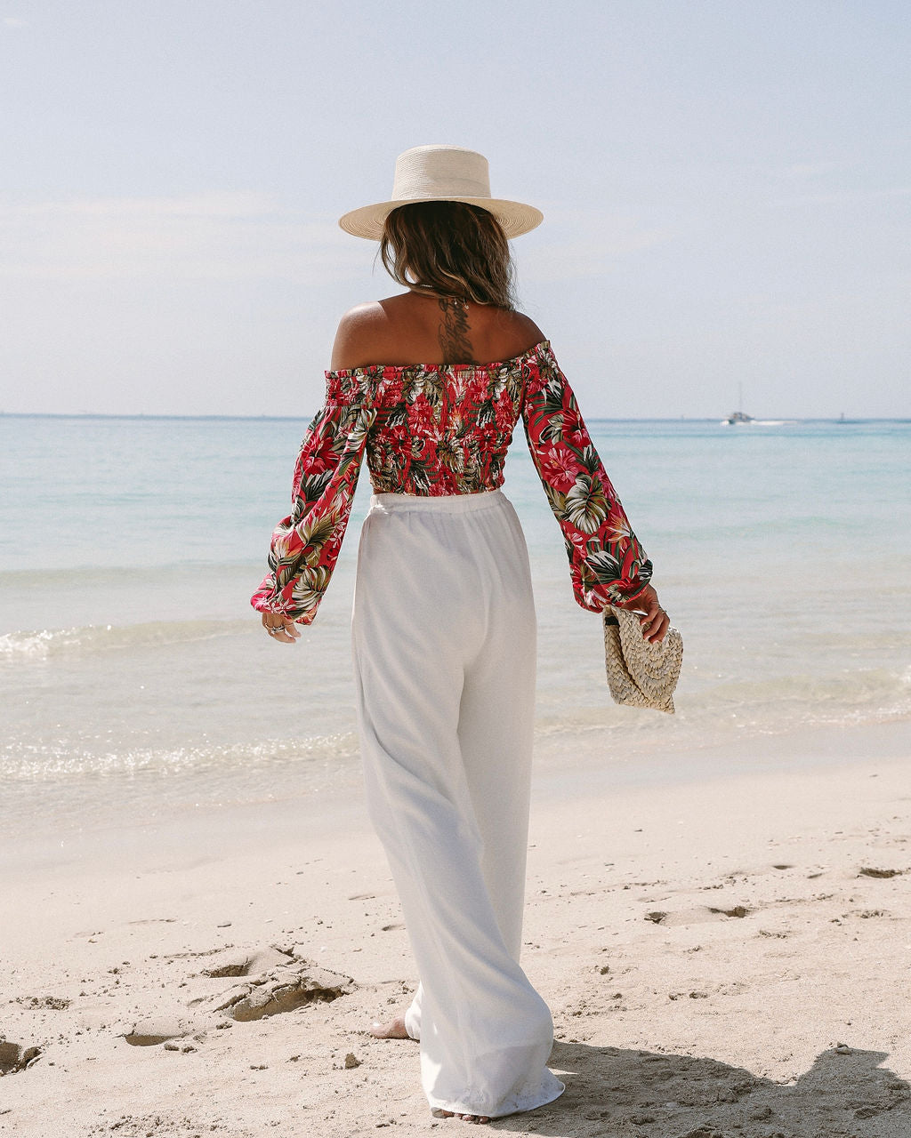 That Tropic Life Off The Shoulder Crop Top - FINAL SALE