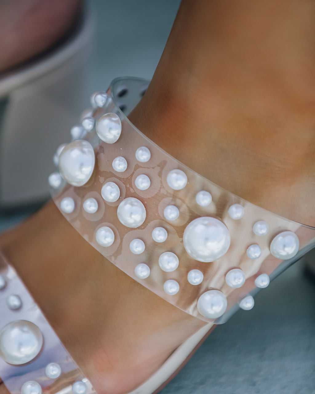 Gracelia Pearl Embellished Heeled Sandal - FINAL SALE