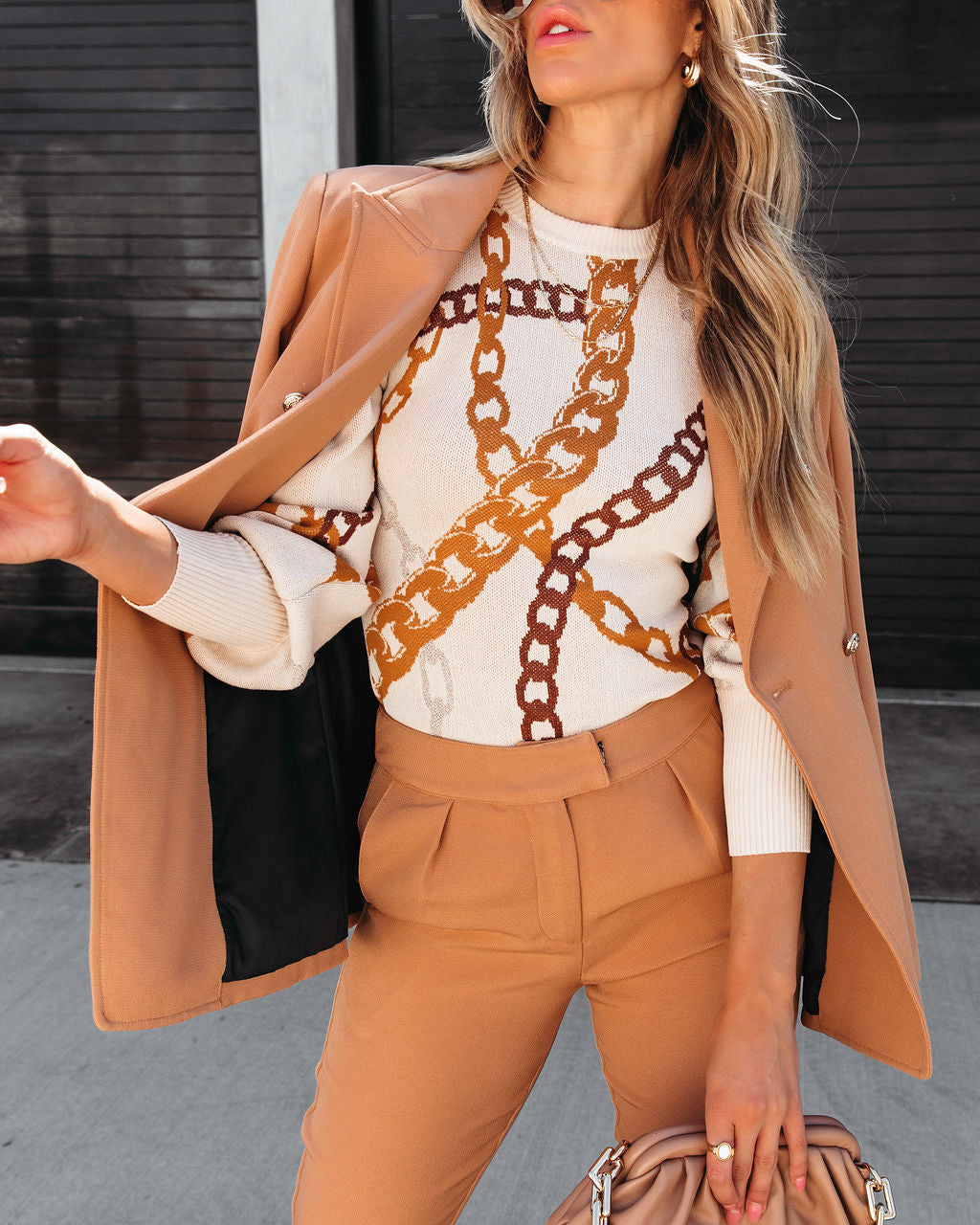 Linked Up Chain Puff Sleeve Top