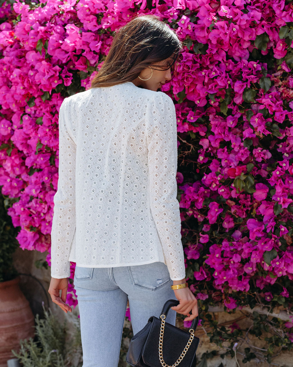Vincent Cotton Eyelet Jacket - FINAL SALE