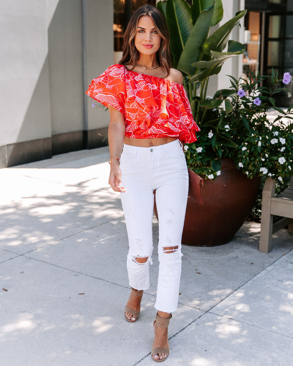 Island Luxe Floral Off The Shoulder Top - FINAL SALE