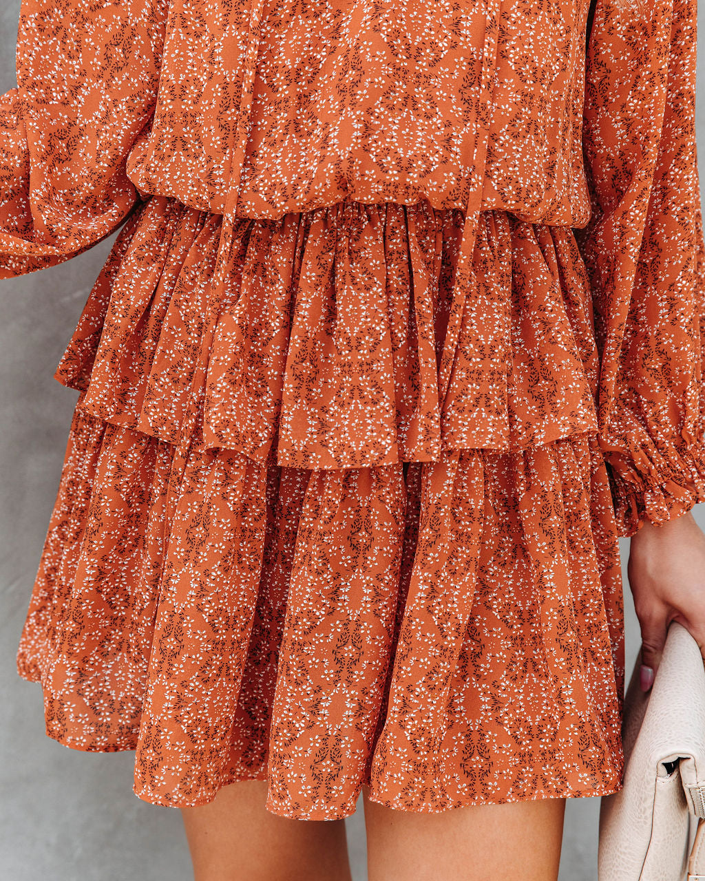 Mason Printed Tiered Mini Dress