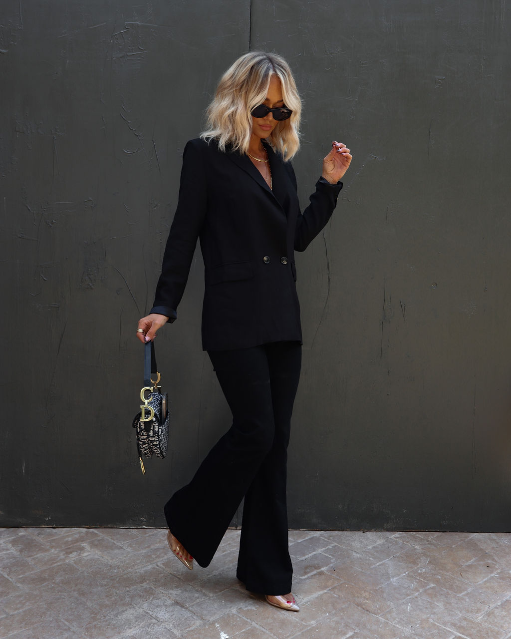 Cameron Pocketed Blazer - Black
