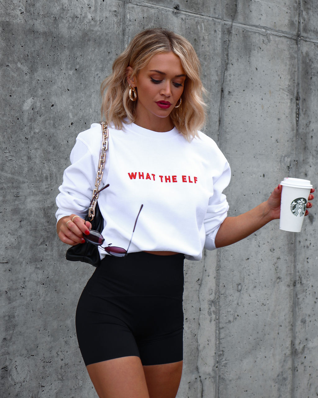 PREORDER - What The Elf Sweatshirt - White