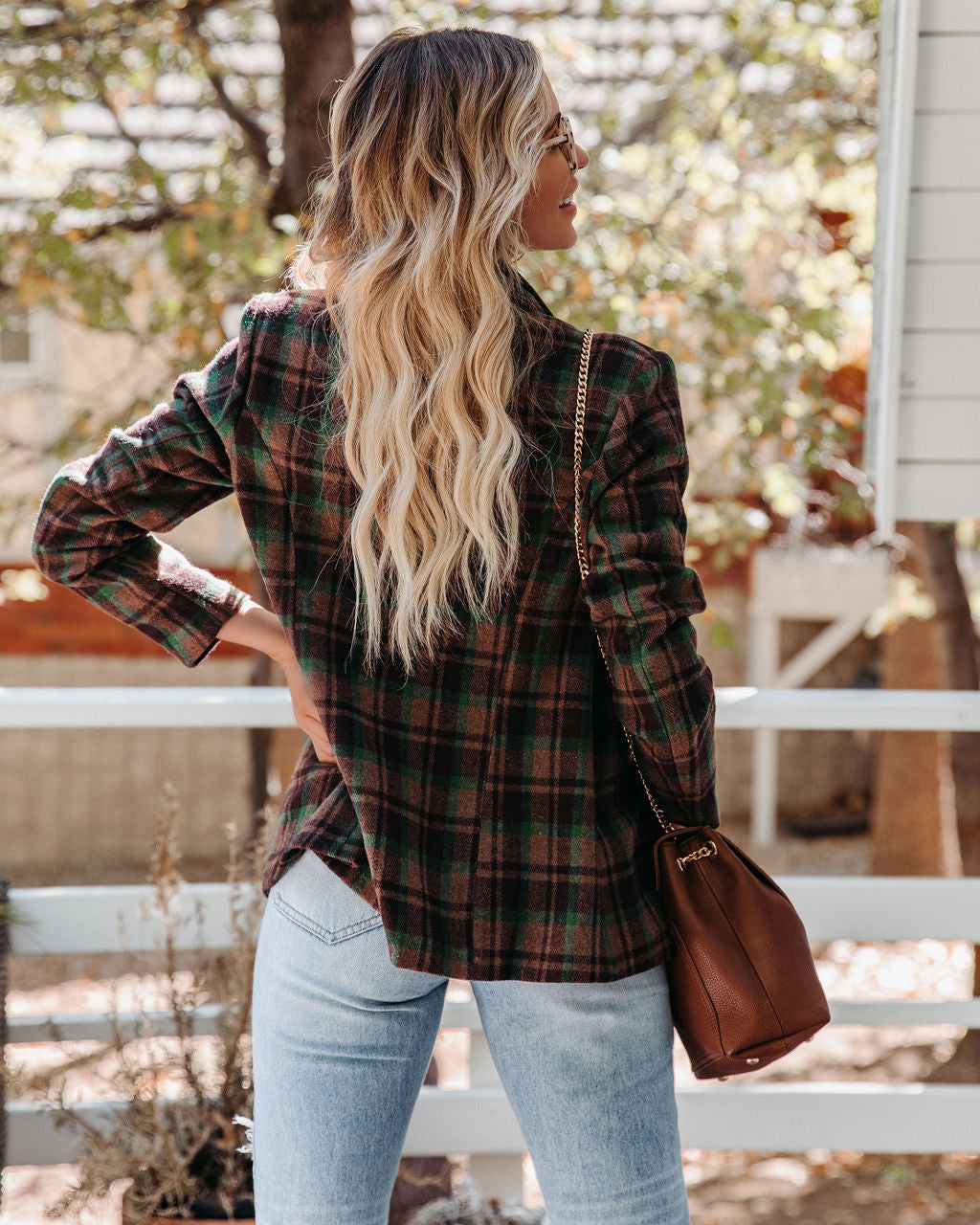 Pappy Plaid Double Breasted Blazer